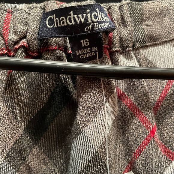 Chadwicks Size 16 Plaid Shift Shirt Dress Button Down-NWT - Picture 8 of 8